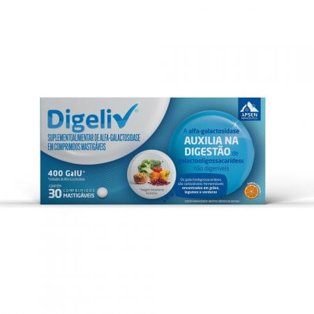 Digeliv 400FCC 30 Comprimidos Mastigáveis