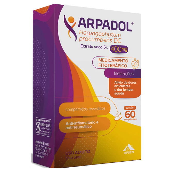 Arpadol 400mg Comprimido Revestido - Caixa com 60 Comprimidos