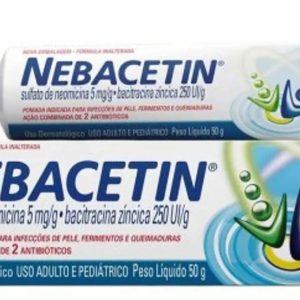 Nebacetin 250mg/g + 5UI/g Pomada Dermatológica - Bisnaga com 50 G
