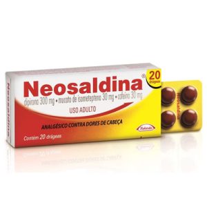 Neosaldina 30mg + 300mg + 30mg Comprimido Revestido - Caixa com 20 Drágeas