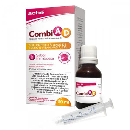 Combi AD Sabor Framboesa Solução 30mL