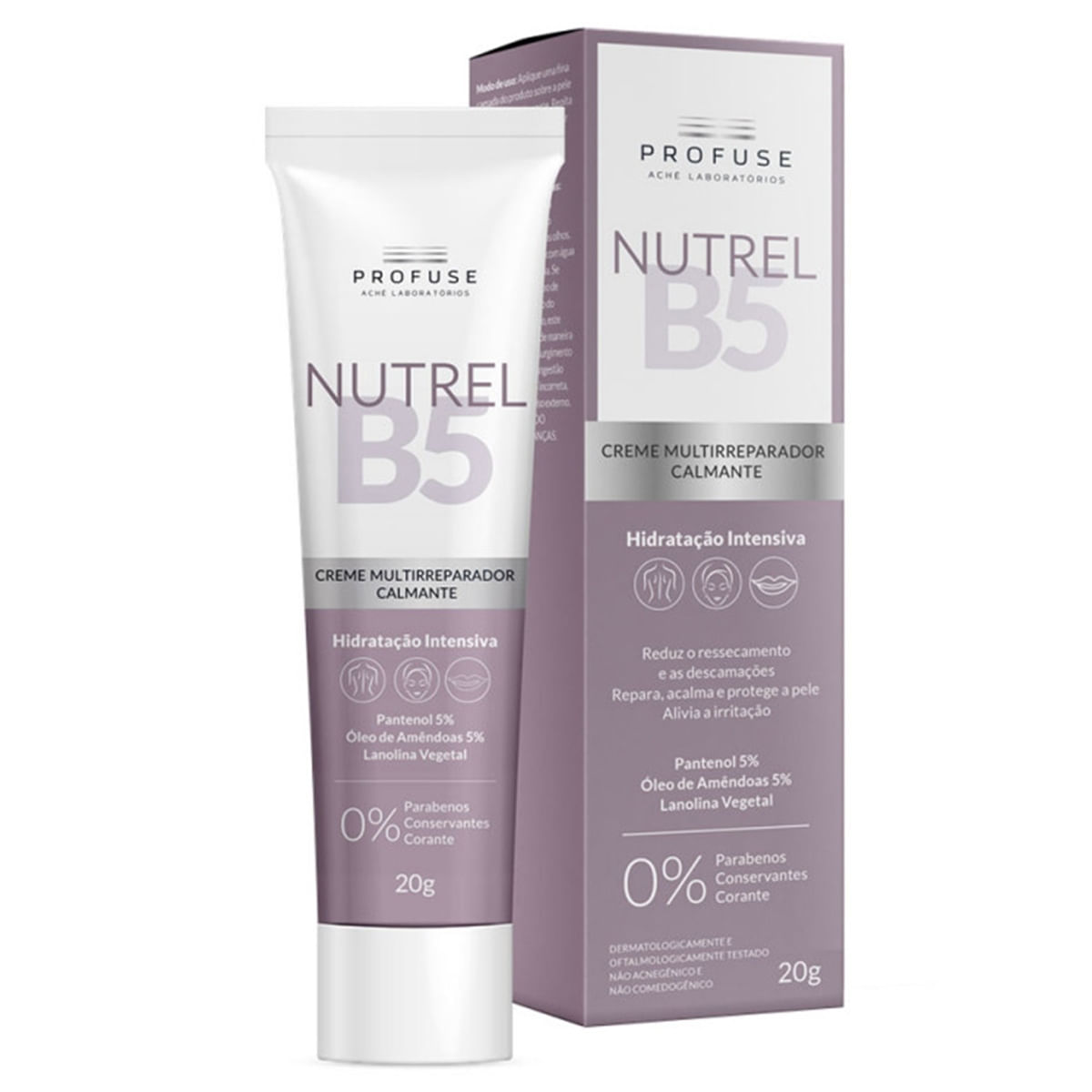 Creme Multirreparador Calmante Nutrel B5 Profuse Corpo e Rosto 20g
