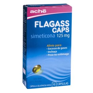 Flagass Caps 125mg Cápsula Mole - Caixa com 10 Cápsulas