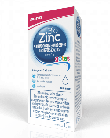 Biozinc 10mg/mL Suspensão Oral (Gotas) - Frasco com 15mL