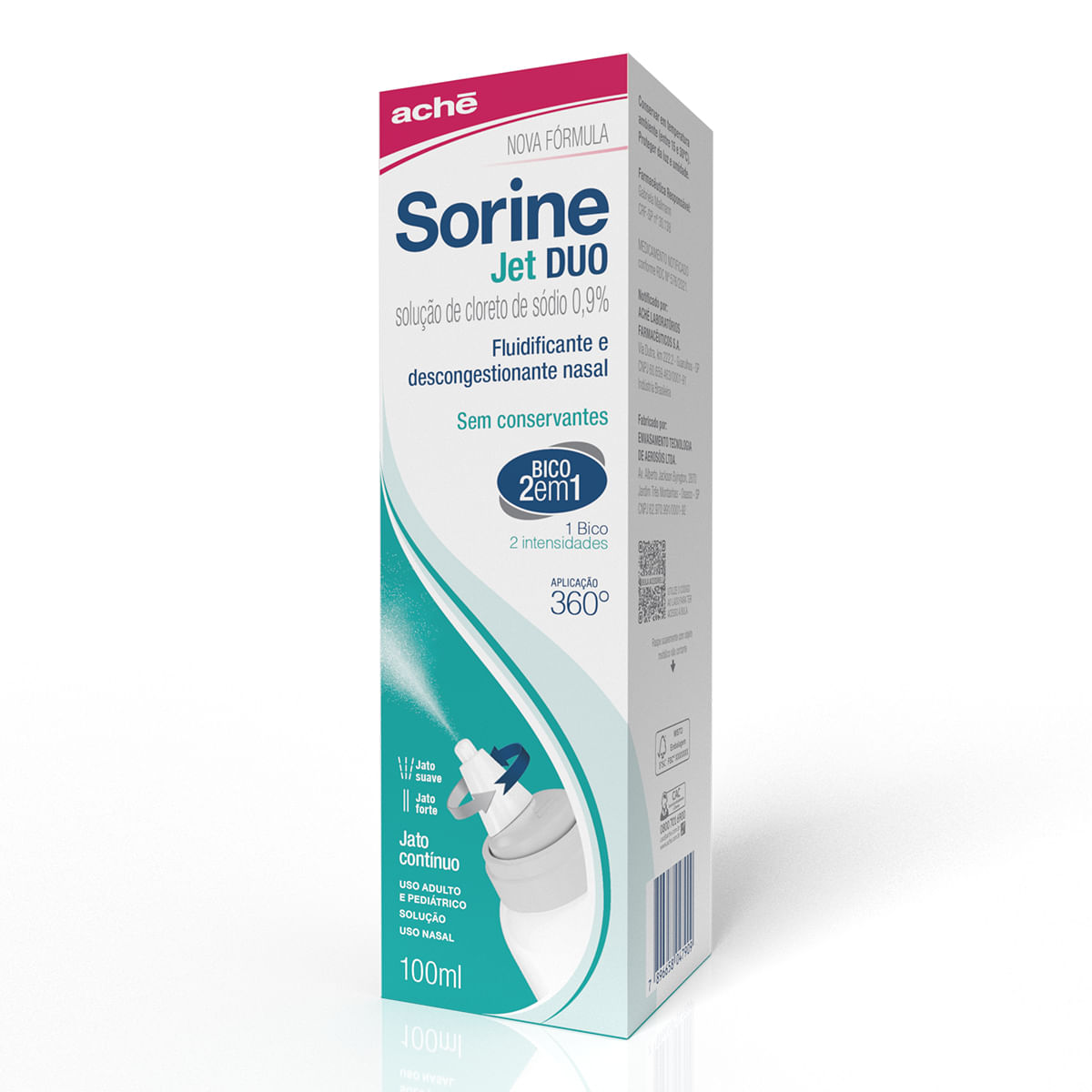 Sorine Jet Duo 0.9% Frasco Spray de 100mL