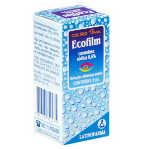 Ecofilm 5mg/mL Solução Oftálmica - Frasco com 5 mL