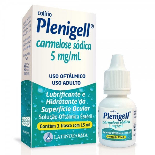 Plenigell 5mg/mL Solução Oftálmica - Frasco com 15 mL
