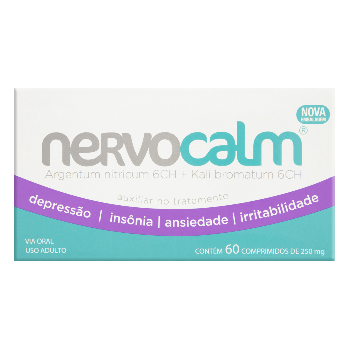 Nervocalm 6CH + 6CH Comprimido - Caixa com 60 Comprimidos