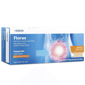 Florax SM Pediátrico 50Milhões/mL Suspensão Oral - 5 Flaconetes com 5 mL