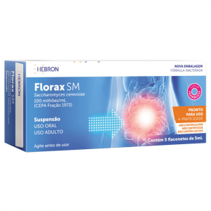 Florax SM ATB 100Milhões/mL Suspensão Oral - 10 Flaconetes com 5 mL