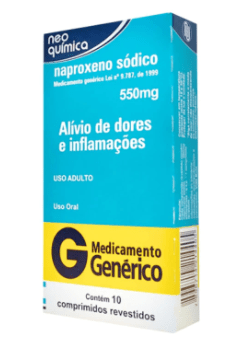 Naproxeno 550mg - 10 Comprimidos