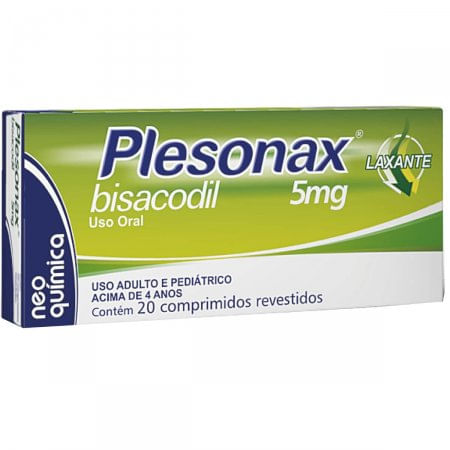 Plesonax 5mg Comprimido Revestido - Caixa com 20 Comprimidos