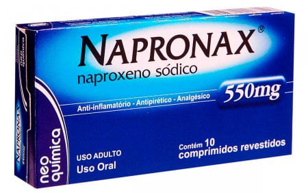 Napronax 550mg Comprimido Revestido - Caixa com 10 Comprimidos