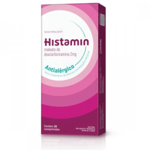 Histamin 2mg Comprimido Simples - Caixa com 20 Comprimidos