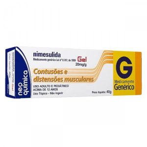 Nimesulida 20mg/g Gel Dermatológico - Bisnaga com 40 g