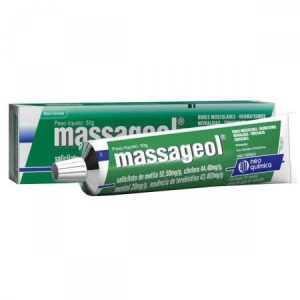 Massageol 44.4mg/g + 20mg/g + 52.5mg/g Pomada Dermatológica - Bisnaga com 30 g