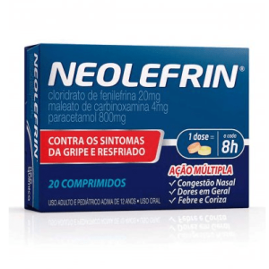 Neolefrin 800 + 4 + 20mg - 20 Comprimido Simples