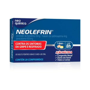 Neolefrin 800mg + 4mg + 20mg Comprimido Simples - Blíster com 4 Comprimidos