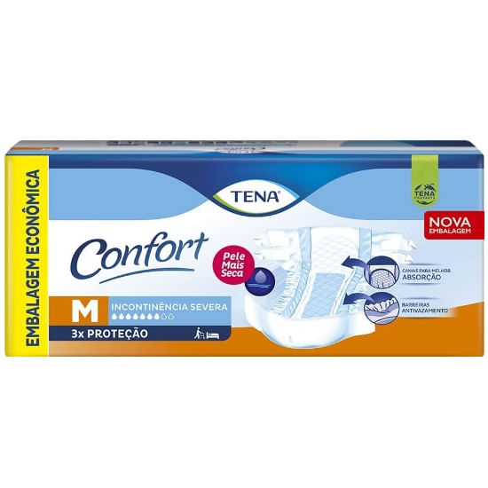 Fralda Geriátrica Tena Confort M 26 unidades