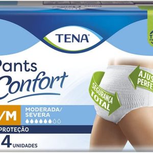 Roupa Íntima Pants Confort Tena Tamanho P/M 24 Unidades