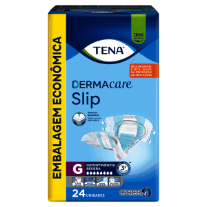 Fralda Geriátrica Tena Dermacare Slip Tamanho G 24 Unidades