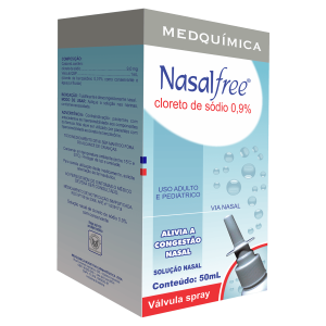 Nasalfree 9mg/mL Solução Nasal - Frasco com 50 mL