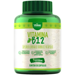 Vitamina B12 - Frasco com 30 Cápsulas