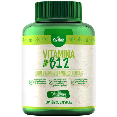Vitamina B12 - Frasco com 30 Cápsulas