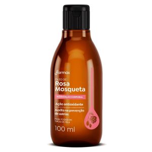 Óleo Capilar e Corporal Farmax rosa mosqueta com 100mL