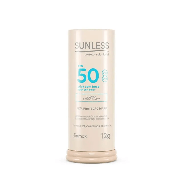 Protetor Solar Facial FPS50 Sunless com Base Clara 12g