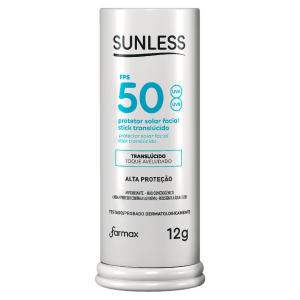 Protetor Solar Facial FPS50 Sunless Stick Translúcido 12g