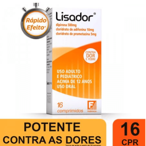 Lisador 500 + 10 + 5mg - Caixa com 16 Comprimidos