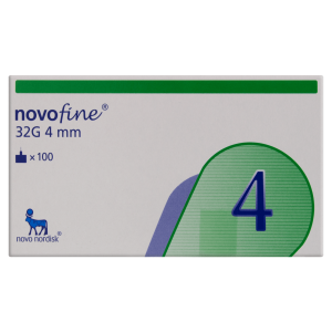 Agulha Novofine Agulha NovoFine Descartável 32G, 4mm caixa com 100 unidades