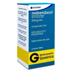 Mebendazol 20mg/mL Suspensão Oral - Frasco com 30mL