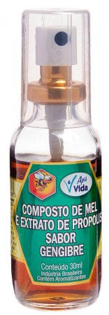 Extrato de Propólis Apis Vida Sabor Gengibre Spray 30mL