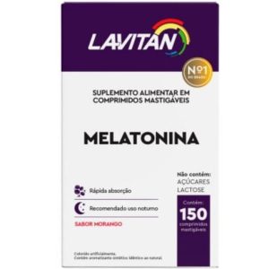 Melatonina Lavitan Sabor Morango 150 Comprimidos