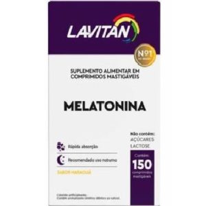Suplemento Alimentar Lavitan Melatonina Sabor Maracujá 150 Comprimidos