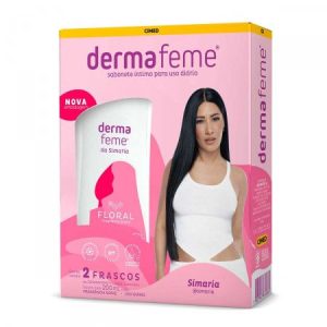 Sabonete Intimo Dermafeme Floral líquido 200mL 2 unidades