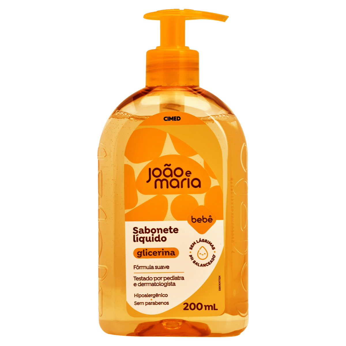 Sabonete Líquido de Glicerina João e Maria Frasco Pump 200mL