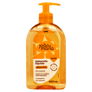 Sabonete Líquido de Glicerina João e Maria Frasco Pump 400mL