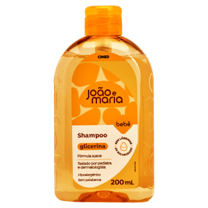 Shampoo Bebê de Glicerina João e Maria Frasco 200mL