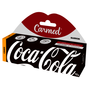 Hidratante Labial Carmed Coca-Cola Marrom 10g
