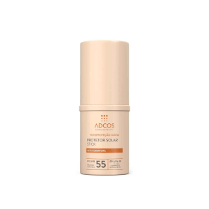 Protetor Solar Facial FPS55 Tonalizante Stick Cor Bronze Adcos 17g