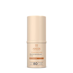 Protetor Solar Facial FPS80 Tonalizante Stick Cor Ivory Adcos 17g