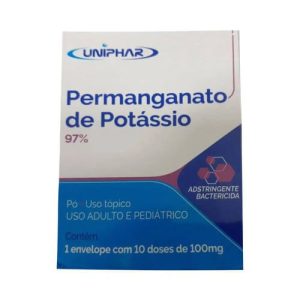 Permanganato de Potássio Uniphar 100mg 10 Unidades