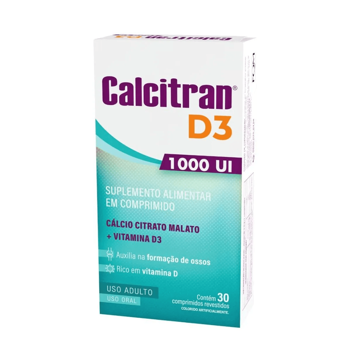 Calcitran D3 1000UI 30 Comprimidos Revestidos