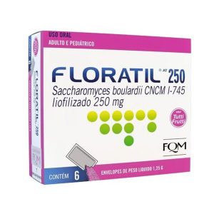 Floratil AT 250mg/1.25g Pó Oral - 6 Envelopes com 1.25g
