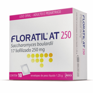 Floratil AT 250mg/1.25g Pó Oral - 10 Envelopes com 1.25g