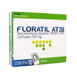 Floratil AT 250mg Cápsula Gelatinosa Dura - Caixa com 10 Cápsulas