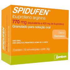 Spidufen 770mg Granulado - 10 Envelopes com 3 g